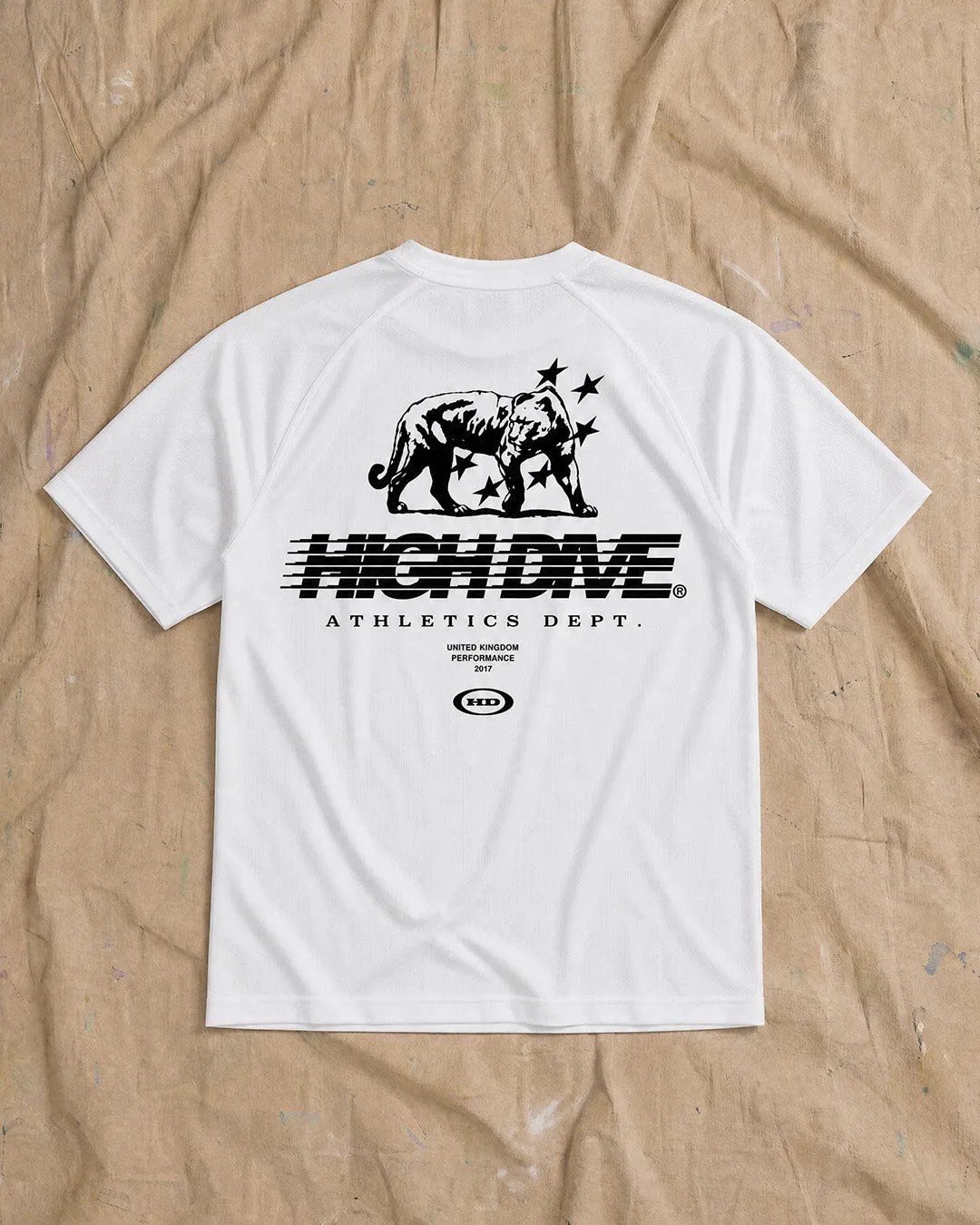 Athletic Dept White Active Tee sold by High Dive Apparel HDA