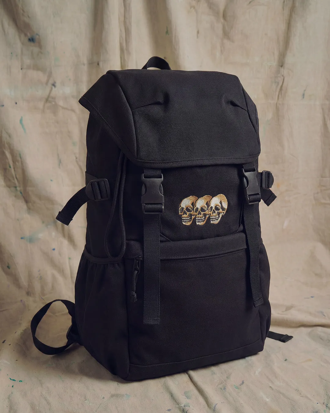3 Skull Ramble Backpack Black sold by High Dive Apparel HDA product image thumbnail 2
