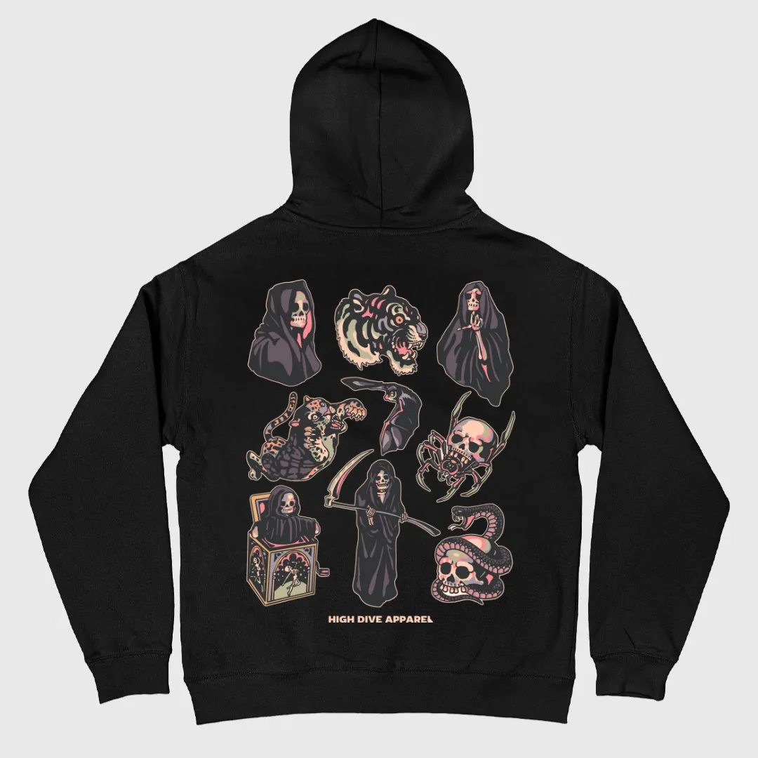 Reaper Flash Oversized Hoody Black sold by High Dive Apparel HDA