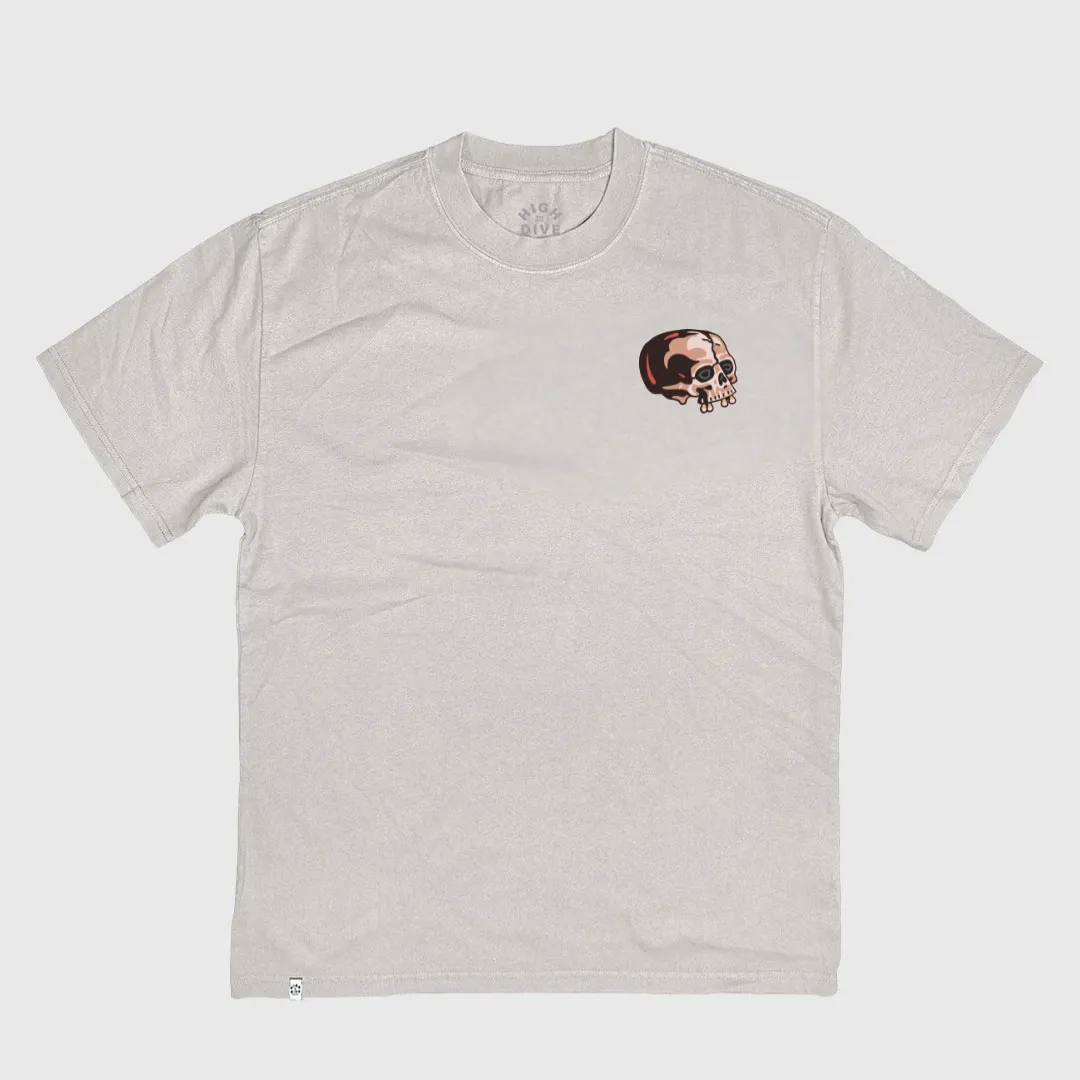 Devil Flash Heavy Tee Faded Bone sold by High Dive Apparel HDA product image thumbnail 2