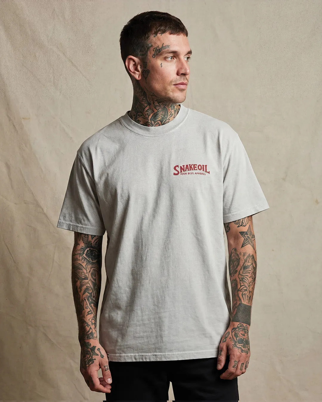 Snake Oil Heavy Tee Faded Bone sold by High Dive Apparel HDA product image thumbnail 4