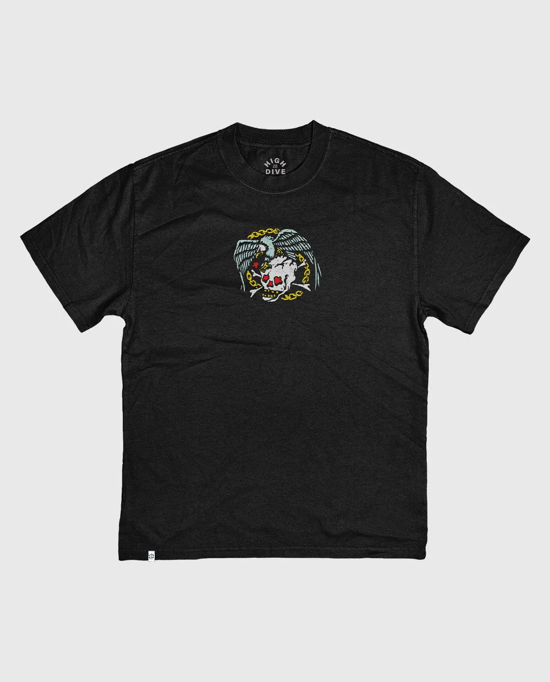 Death By Eagle Heavy Tee Faded Black sold by High Dive Apparel HDA product image thumbnail 2