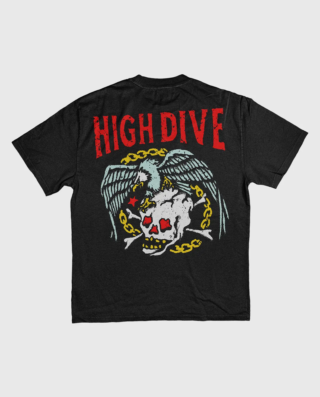 Death By Eagle Heavy Tee Faded Black sold by High Dive Apparel HDA