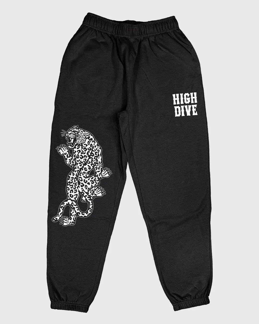 Panther Relax Black Joggers sold by High Dive Apparel HDA