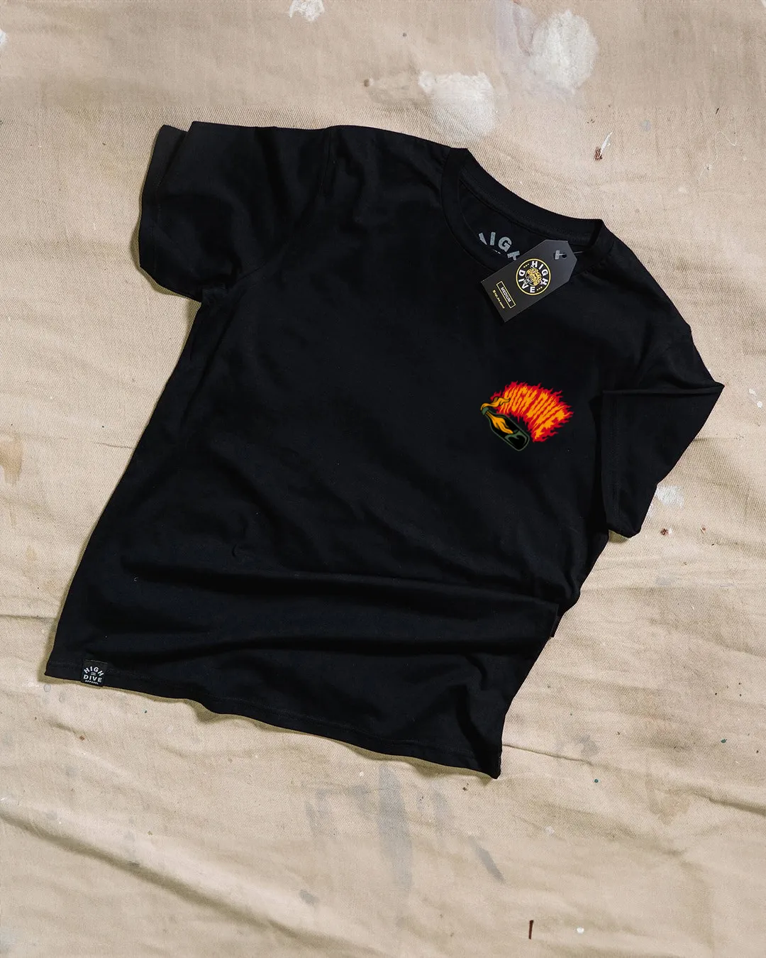 Molotov Black T-Shirt sold by High Dive Apparel HDA product image thumbnail 2