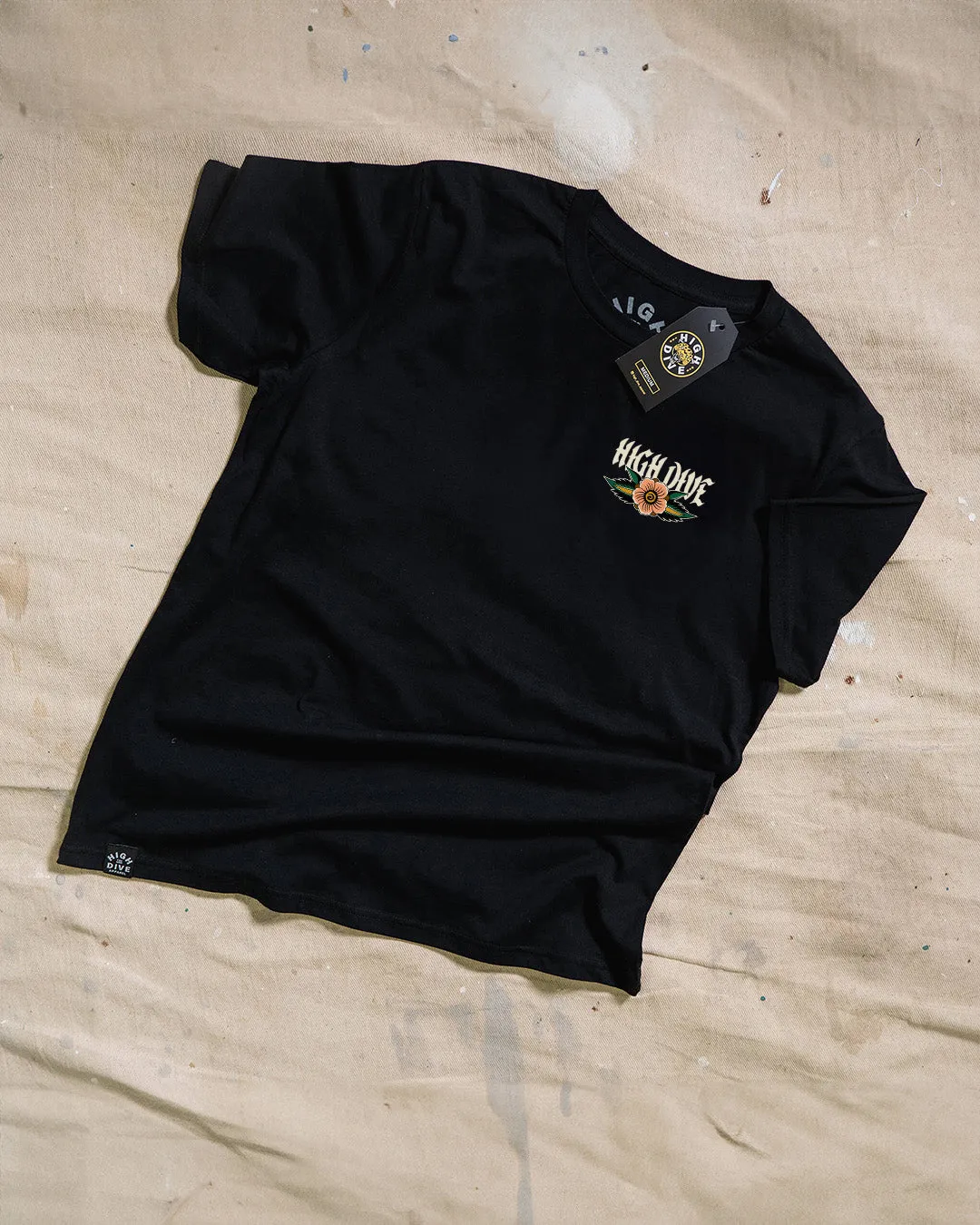 Tiger Black T-Shirt sold by High Dive Apparel HDA product image thumbnail 2