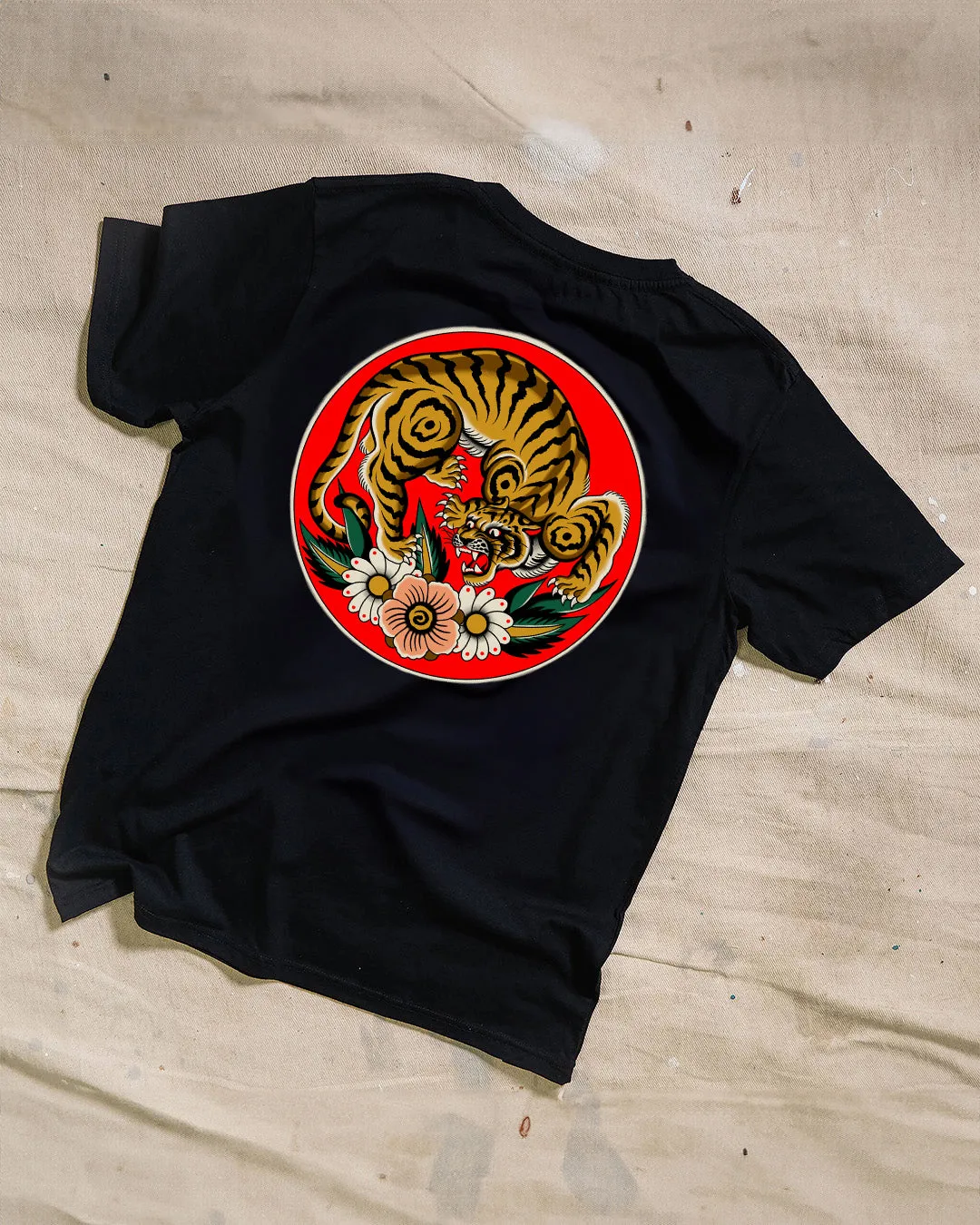 Tiger Black T-Shirt sold by High Dive Apparel HDA