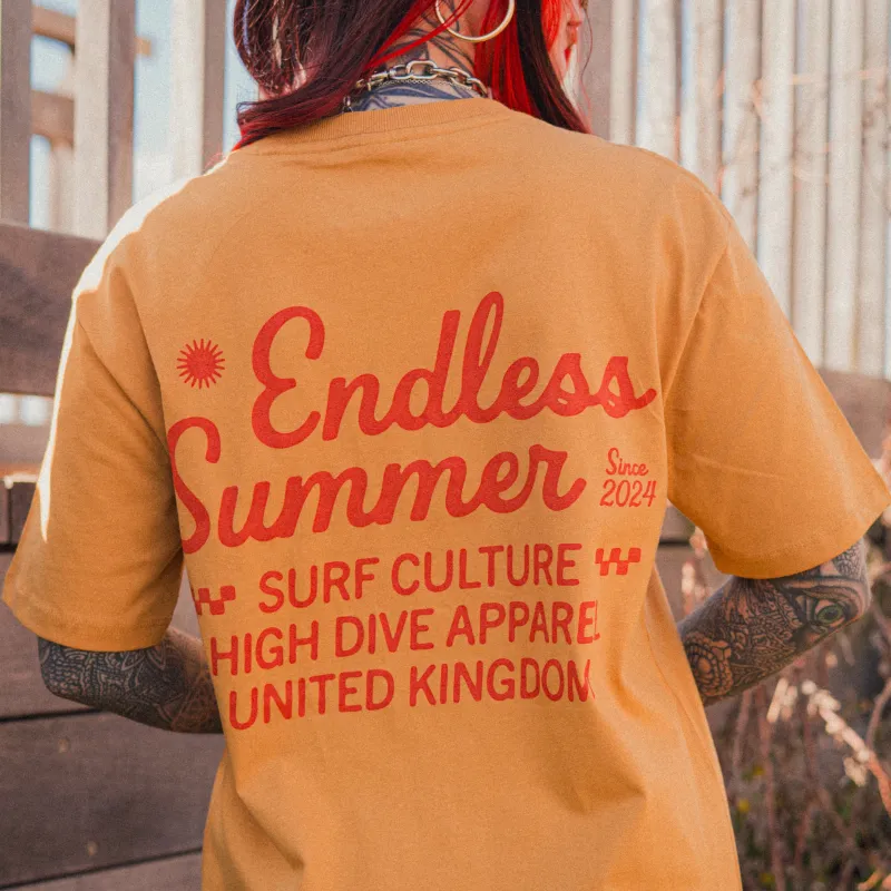 Endless Summer Yellow T-Shirt made by High Dive Apparel HDA