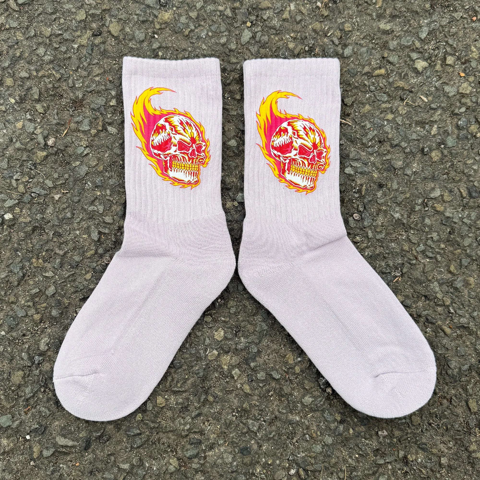 Flaming Skull Orchard Socks sold by High Dive Apparel HDA product image thumbnail 3