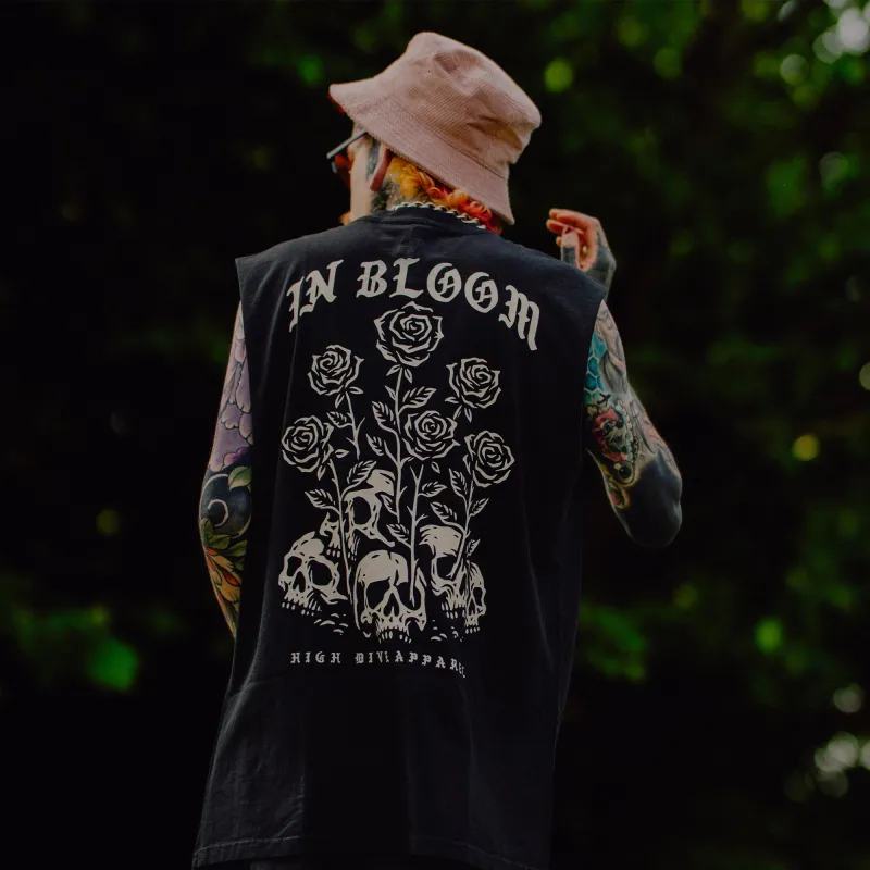 In Bloom Heavy Faded Tank made by High Dive Apparel HDA