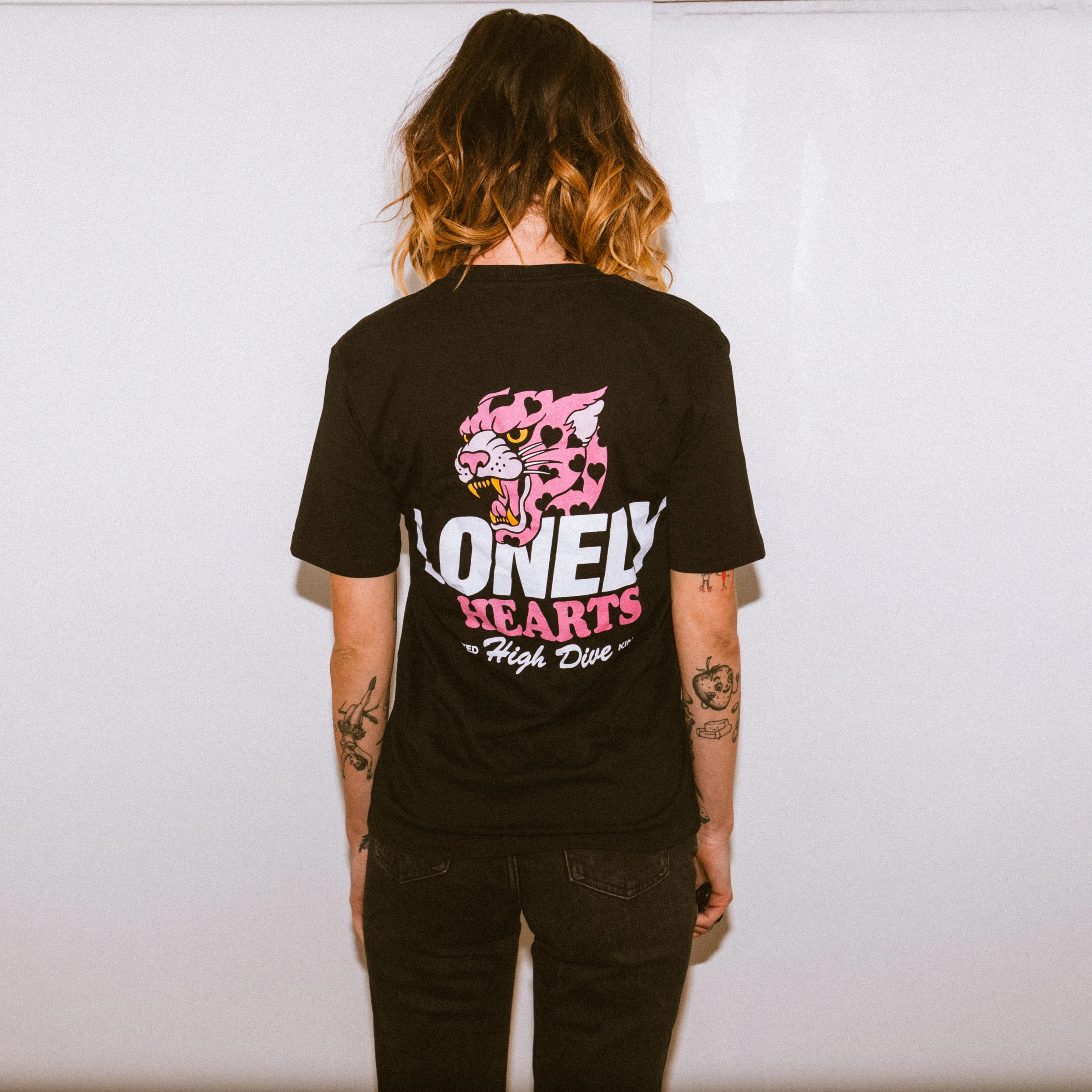 Lonely Hearts Black Tee sold by High Dive Apparel HDA product image thumbnail 3