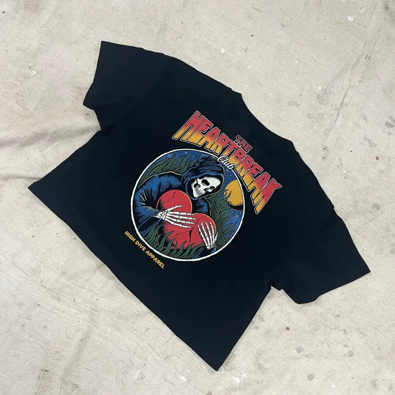 Heartbreak Club Crop Top made by High Dive Apparel HDA