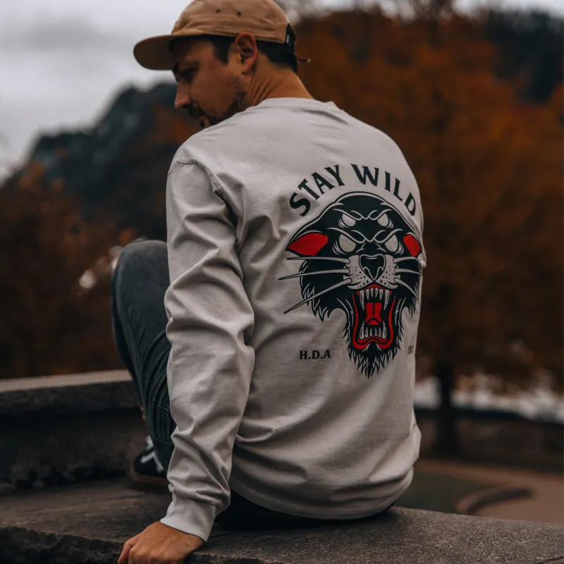 Stay Wild Heavy Long Sleeve made by High Dive Apparel HDA