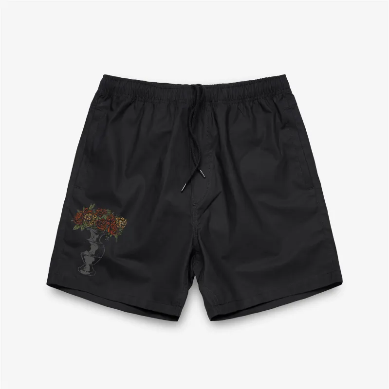 Tomorrow Black Beach Shorts made by High Dive Apparel HDA