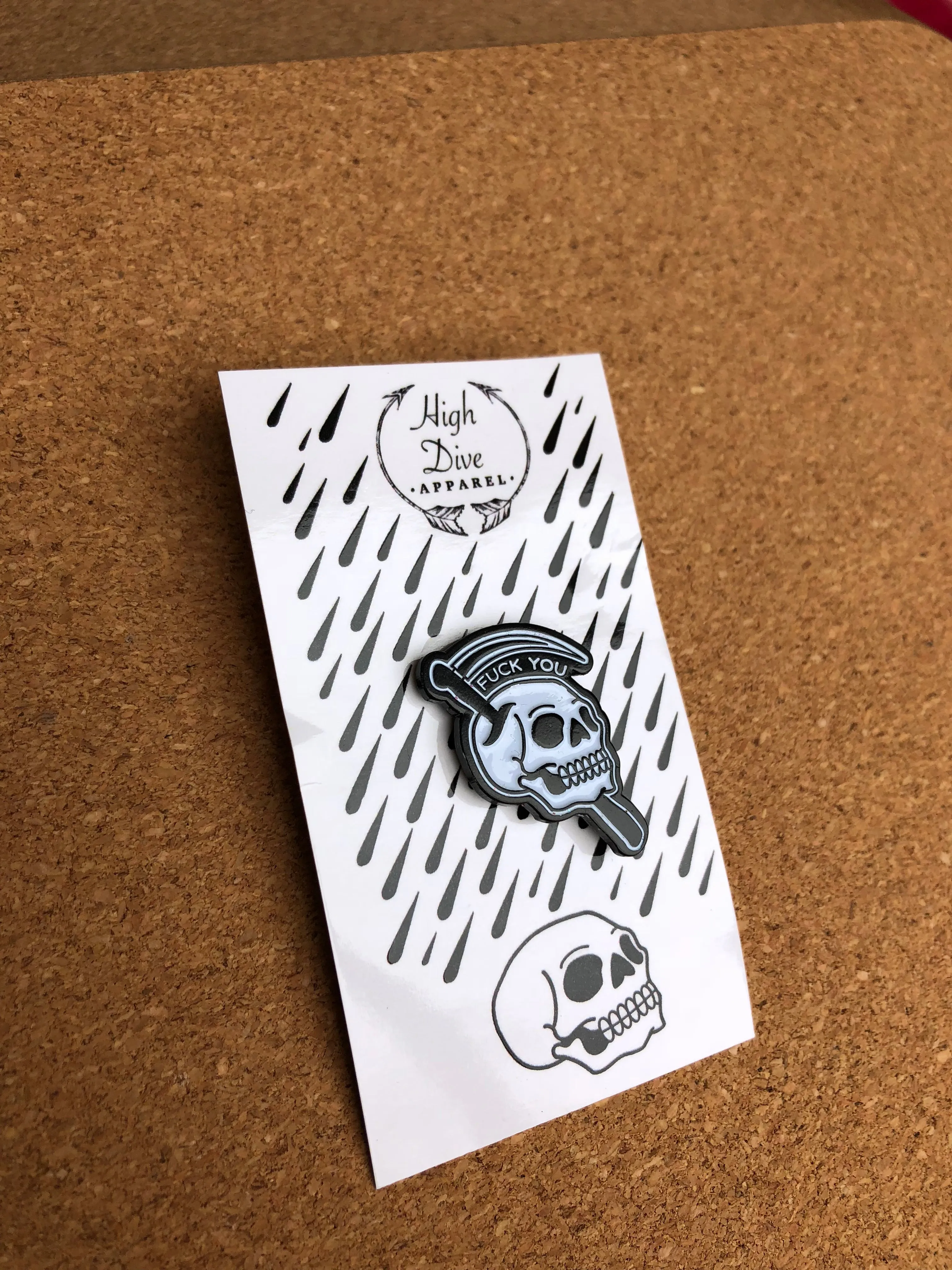 F*** You Pin sold by High Dive Apparel HDA product image thumbnail 3