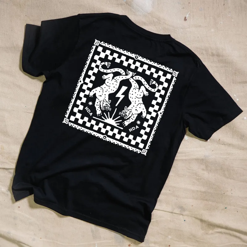 Tigers Ritual Black Tee made by High Dive Apparel HDA