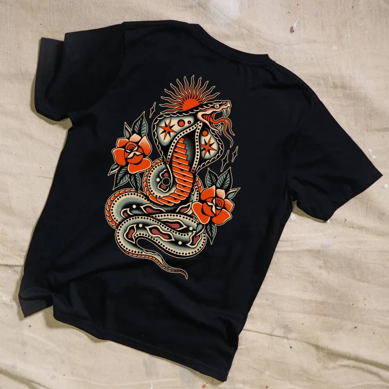 Venom & Velvet Black Tee made by High Dive Apparel HDA