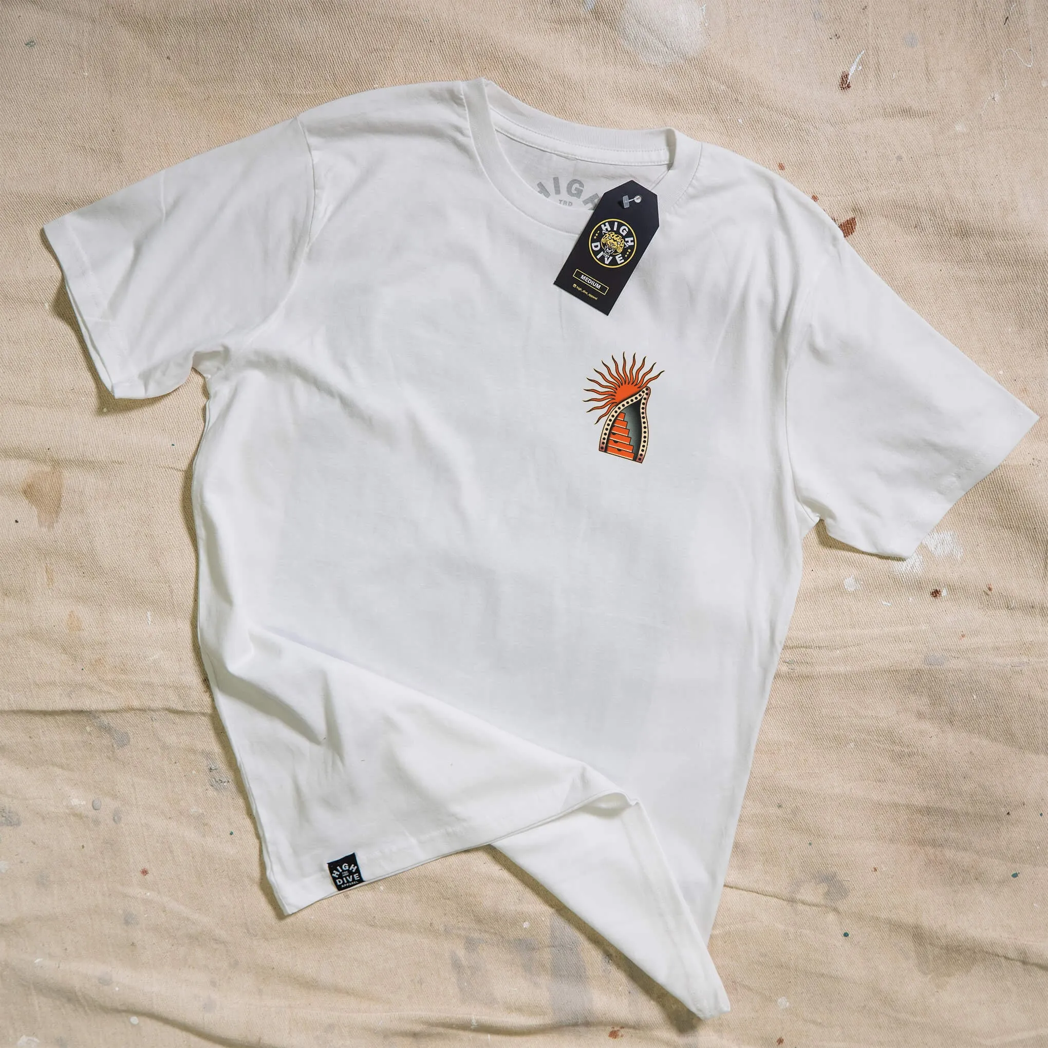 Venom & Velvet White Tee sold by High Dive Apparel HDA product image thumbnail 2