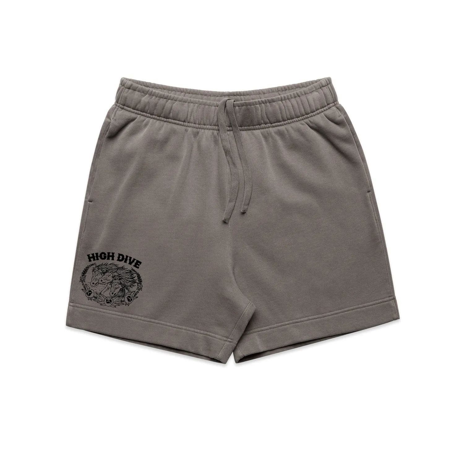 Chasing Something Faded Grey Relax Track Shorts sold by High Dive Apparel HDA