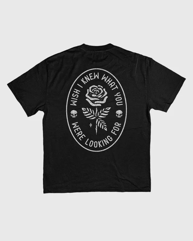 Limited Edition Wish I Knew Ultra Heavy Tee Faded Black made by High Dive Apparel HDA