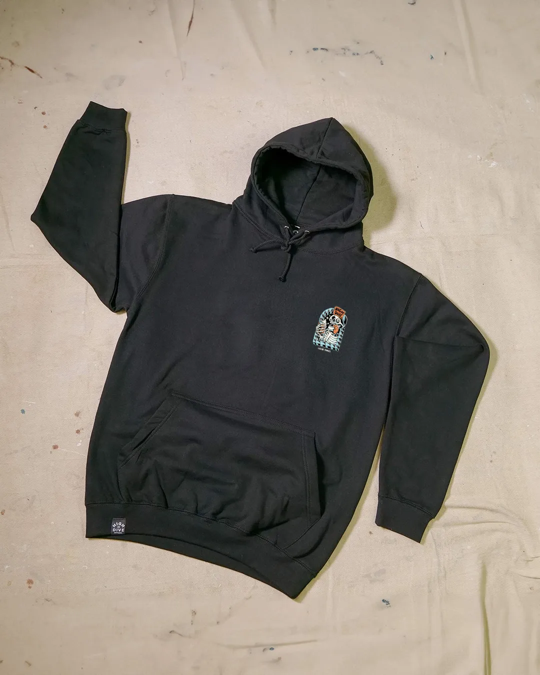 Good Times Black Hoody sold by High Dive Apparel HDA product image thumbnail 2