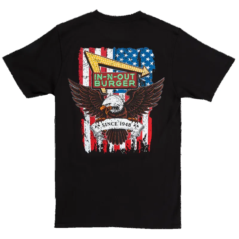 USA Black Tee sold by In-N-Out