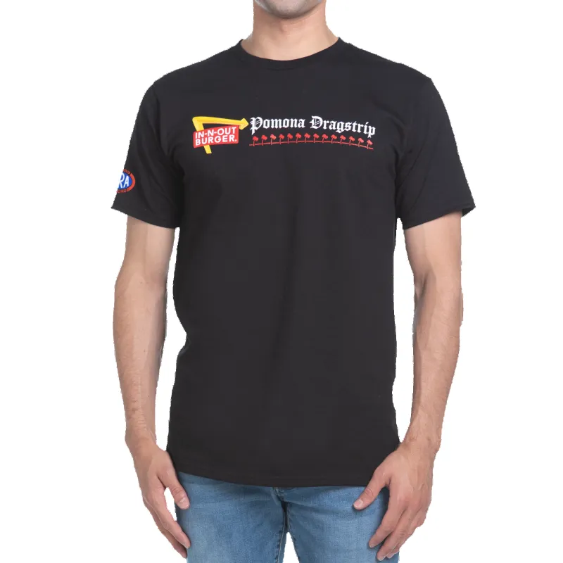 Pomona Dragstrip Tee Black sold by In-N-Out