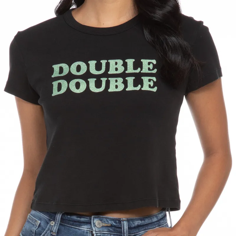 Black Cropped Double-Double® Tee sold by In-N-Out