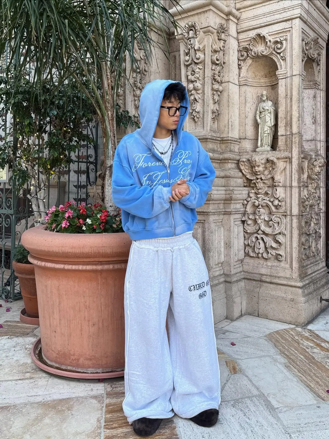 JESUS TIME ZIP UP (ARCTIC) sold by Prayers Avenue product image thumbnail 2