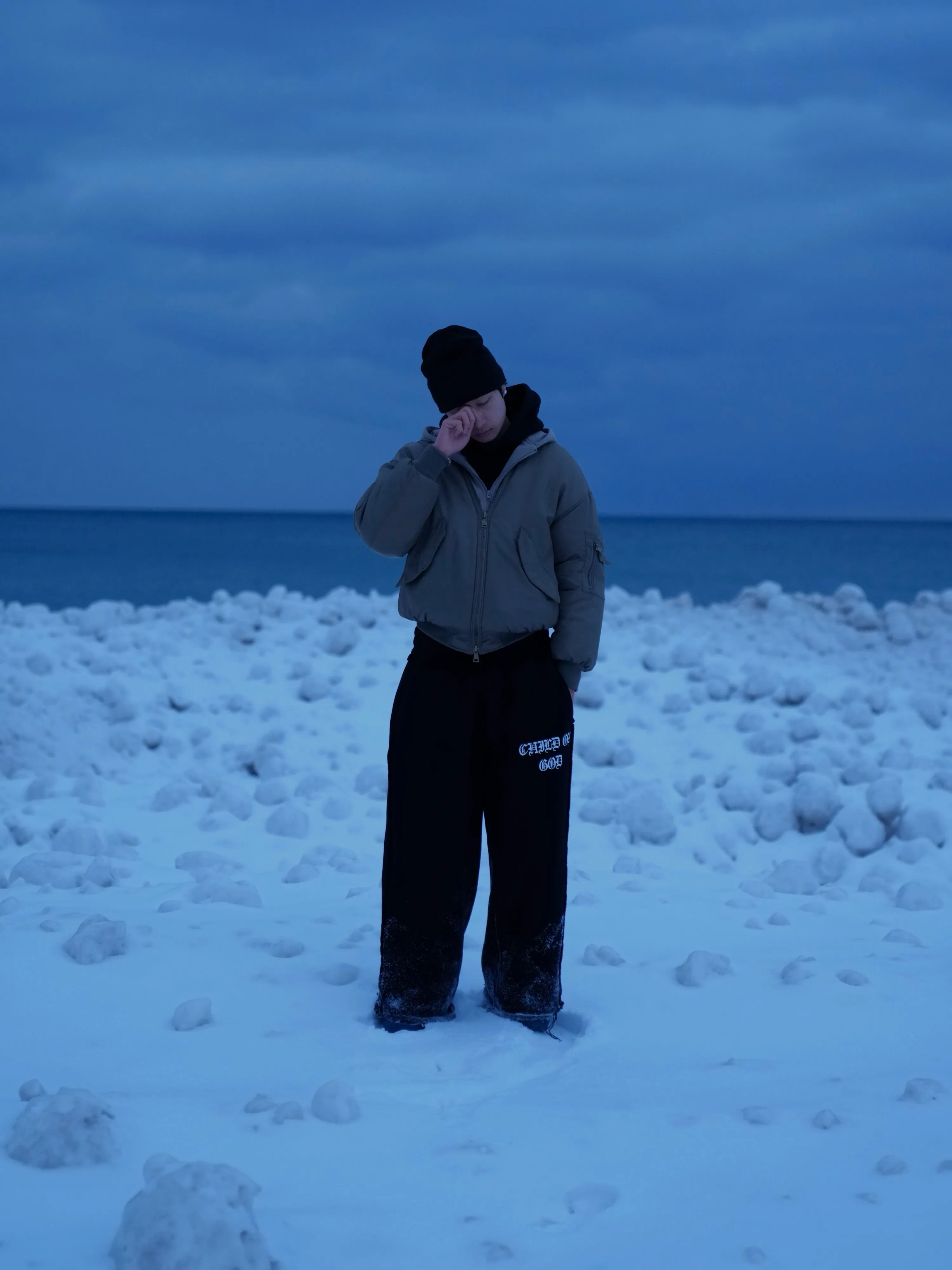 GRACE LAYER BAGGY SWEATPANTS - VOID sold by Prayers Avenue product image thumbnail 4