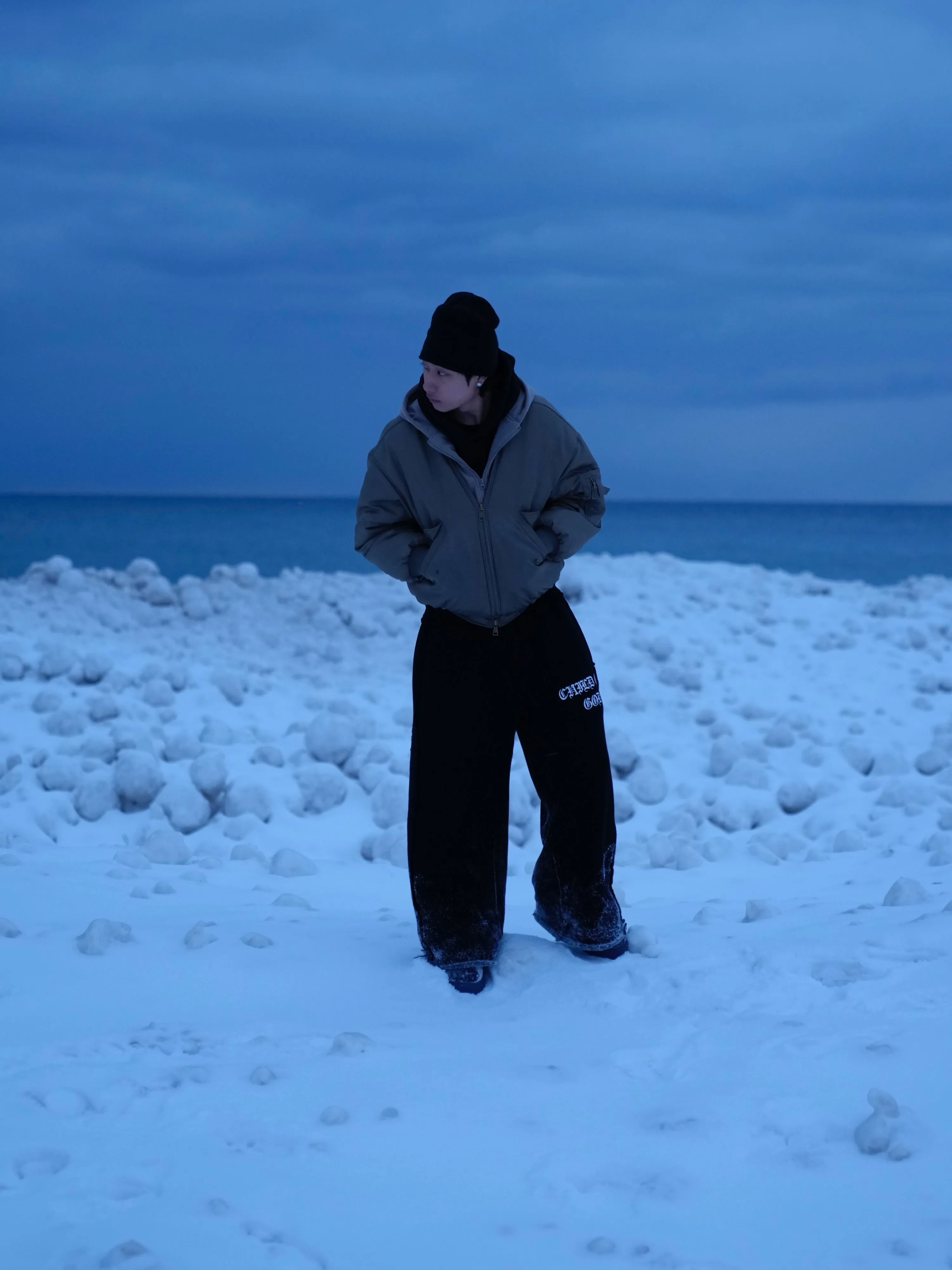 GRACE LAYER BAGGY SWEATPANTS - VOID sold by Prayers Avenue product image thumbnail 3