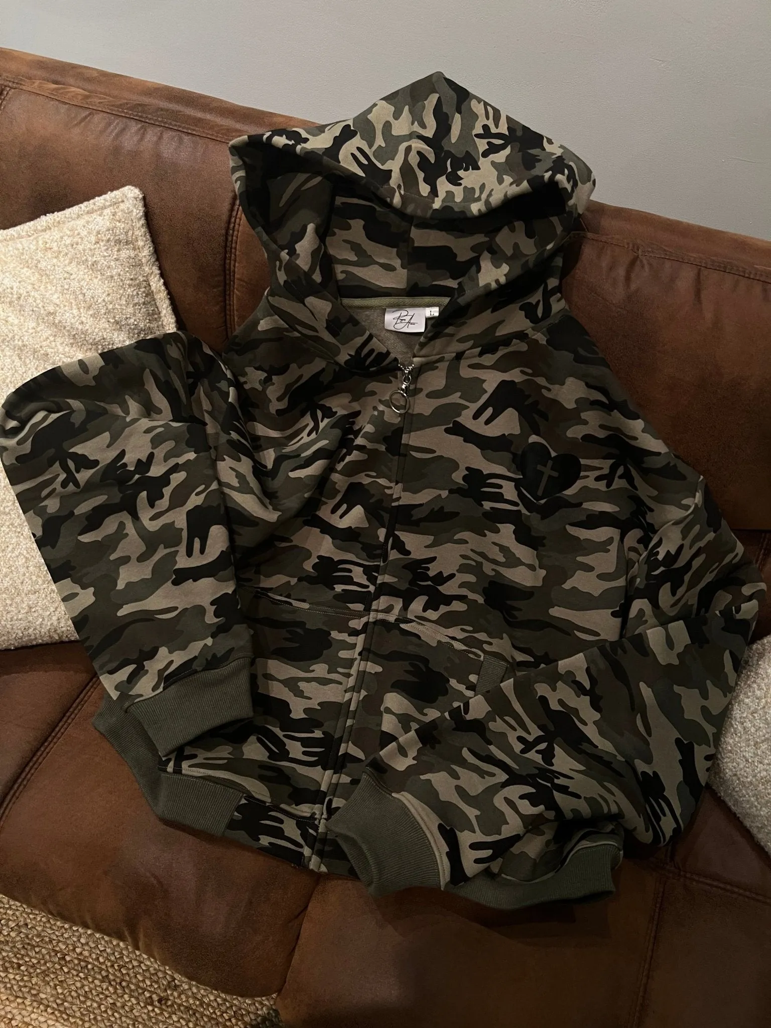 COVERED IN FAITH ZIP HOODIE sold by Prayers Avenue product image thumbnail 2