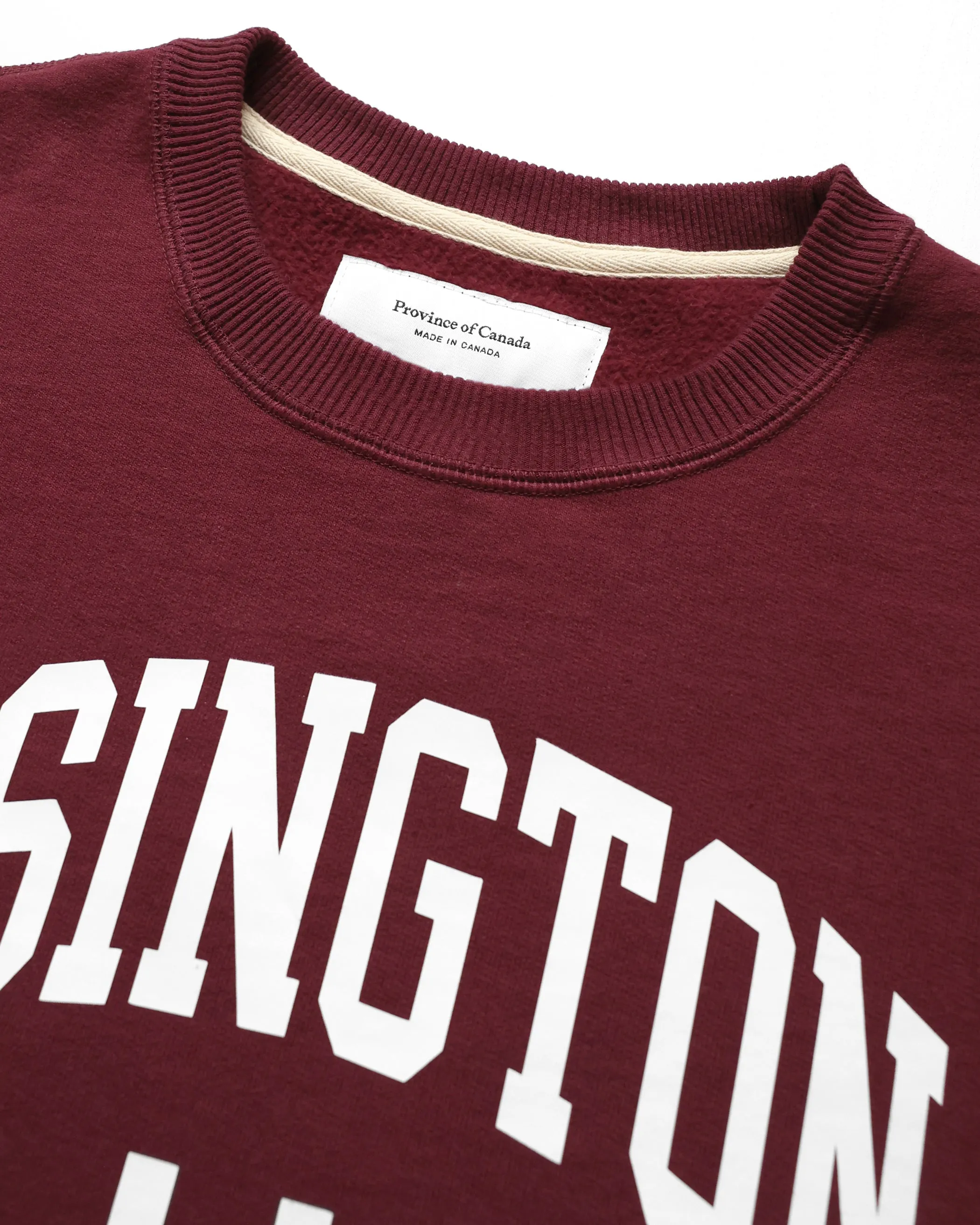 Ossington Fleece Sweatshirt Dark Burgundy - Unisex sold by Province of Canada product image thumbnail 5