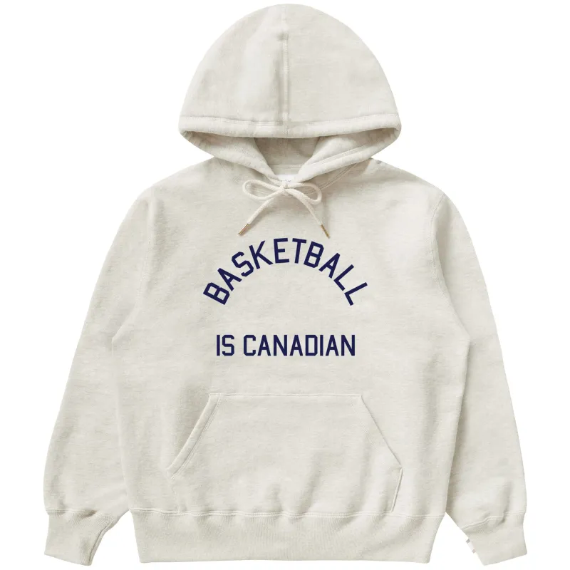 Basketball is Canadian Fleece Hoodie Eggshell - Unisex made by Province of Canada