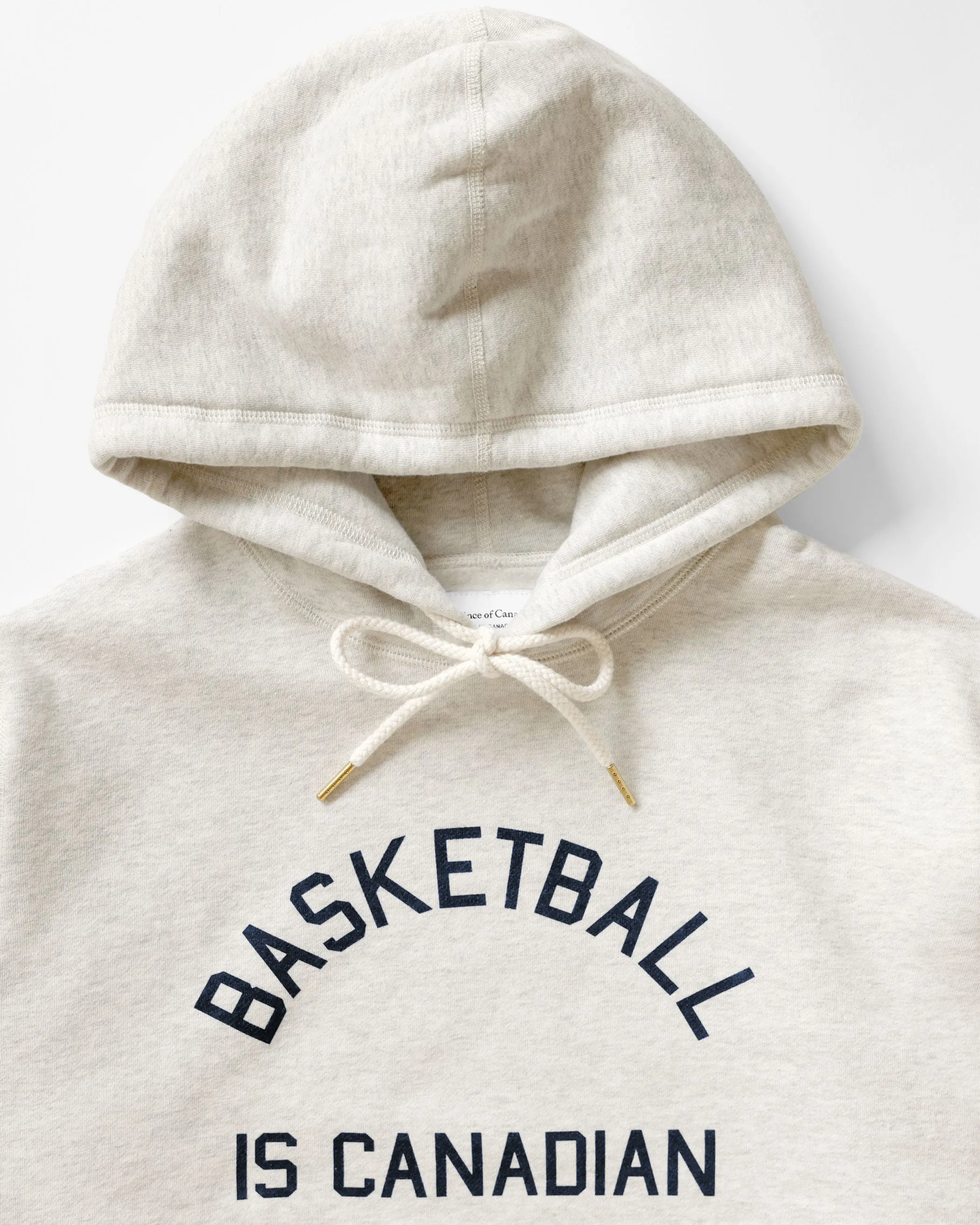 Basketball is Canadian Fleece Hoodie Eggshell - Unisex sold by Province of Canada product image thumbnail 2