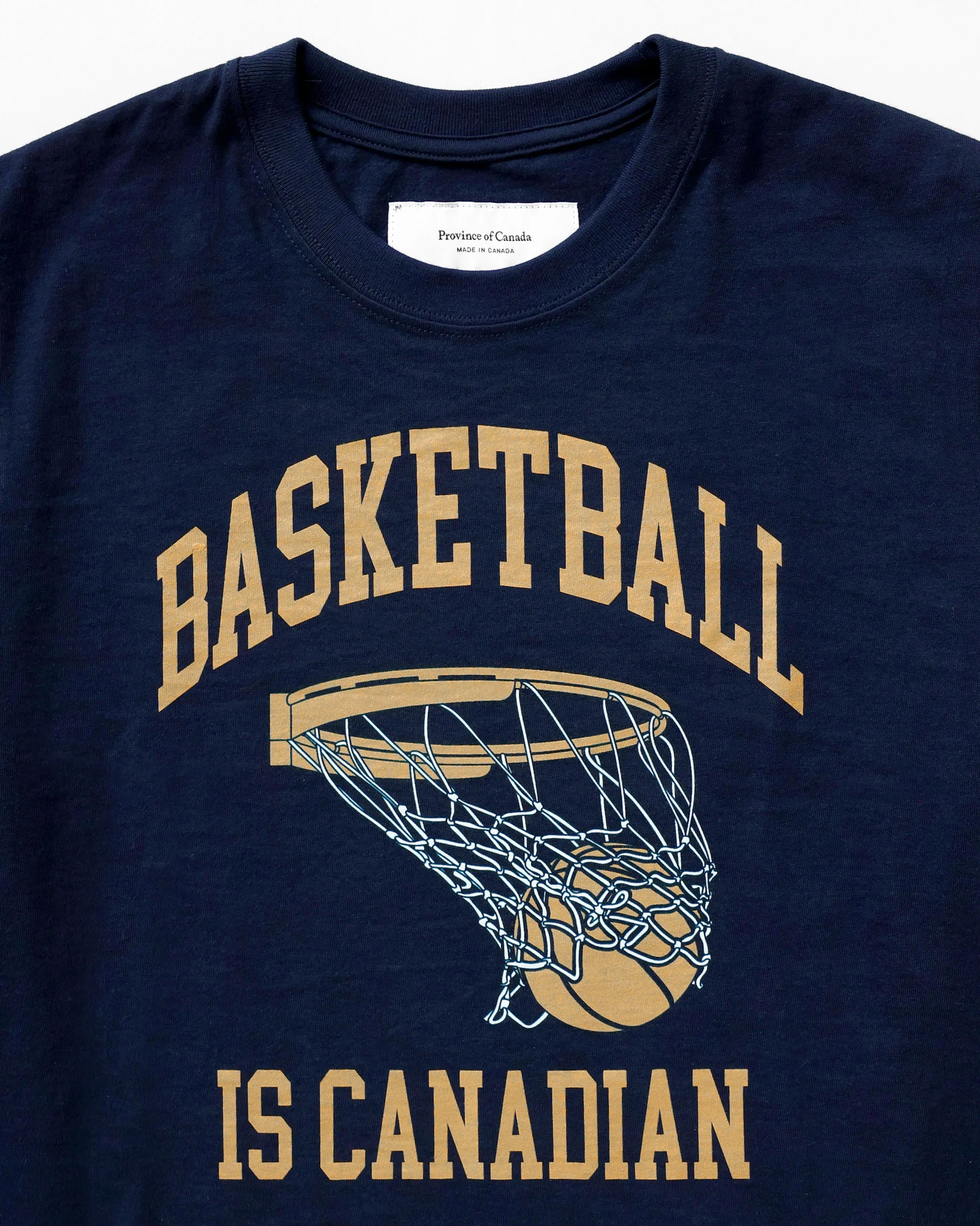 Basketball is Canadian Tee Navy - Unisex sold by Province of Canada product image thumbnail 2