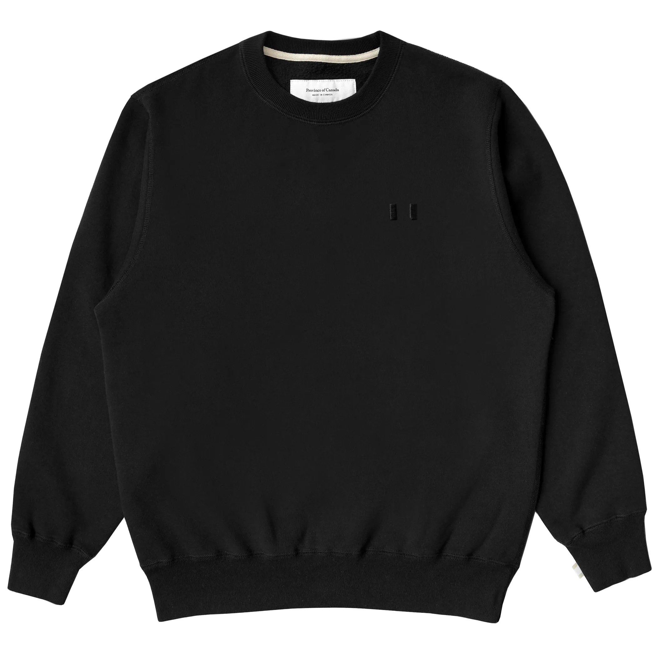 Flag Fleece Sweatshirt Black - Unisex sold by Province of Canada