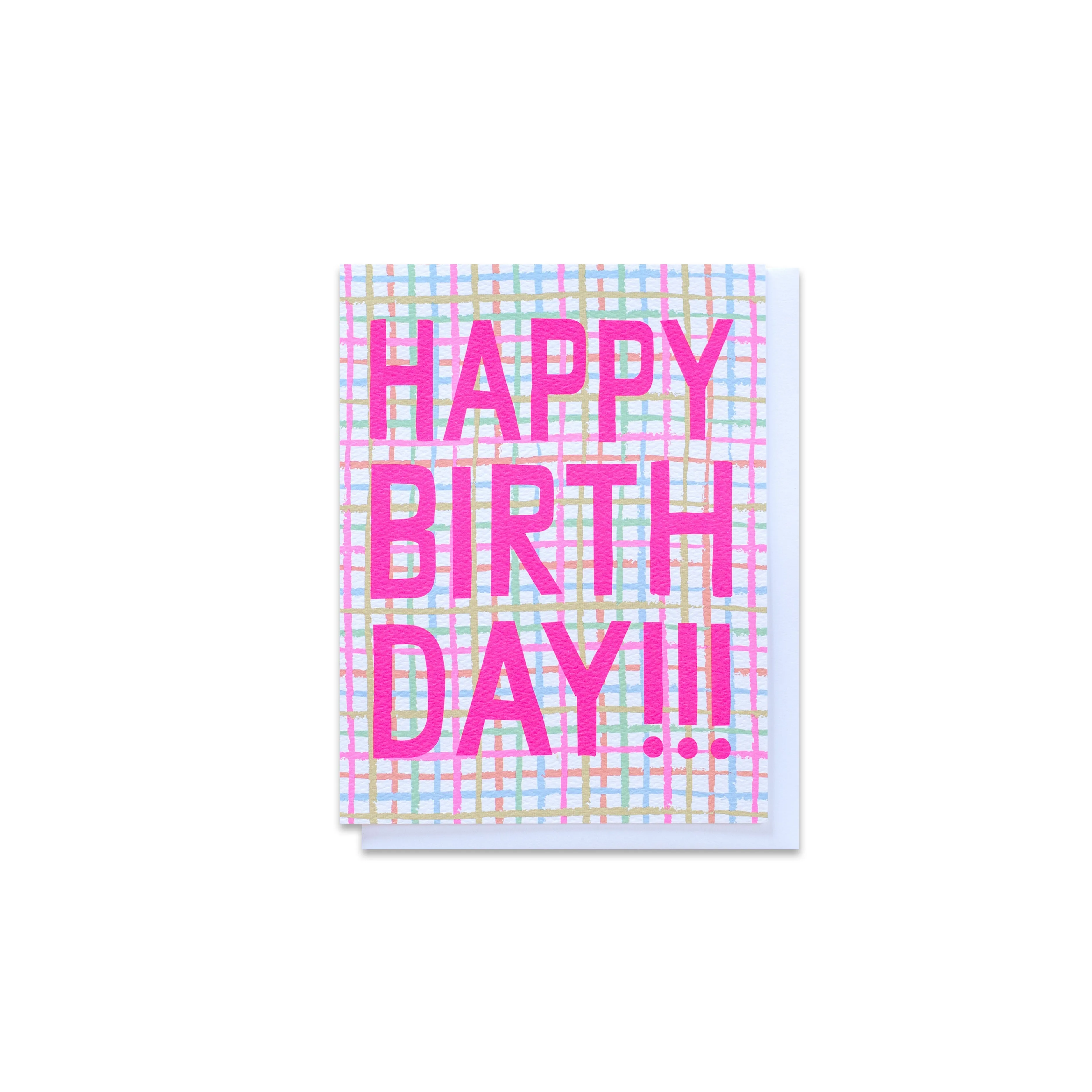 Plaid Birthday Greeting Card sold by Province of Canada