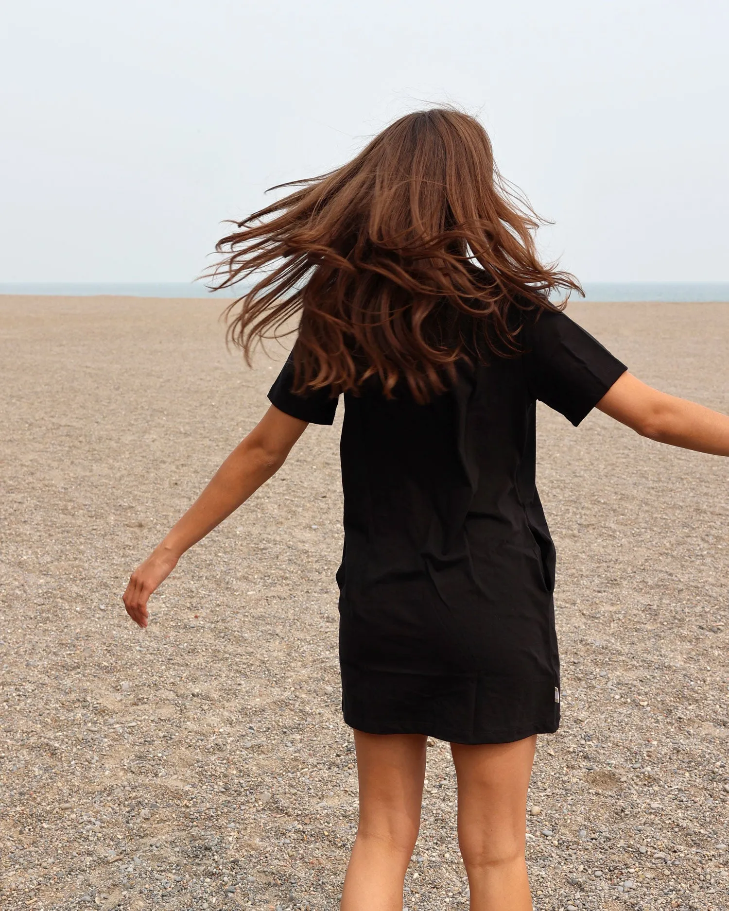 Pocket T-Shirt Dress Black sold by Province of Canada product image thumbnail 3