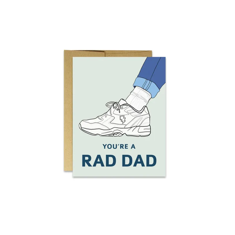 Rad Dad Sneaker Greeting Card sold by Province of Canada