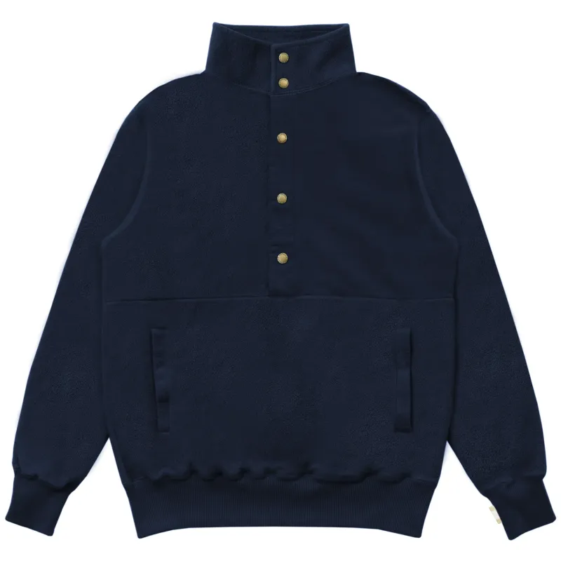 Reverse Fleece Pullover Navy - Unisex sold by Province of Canada