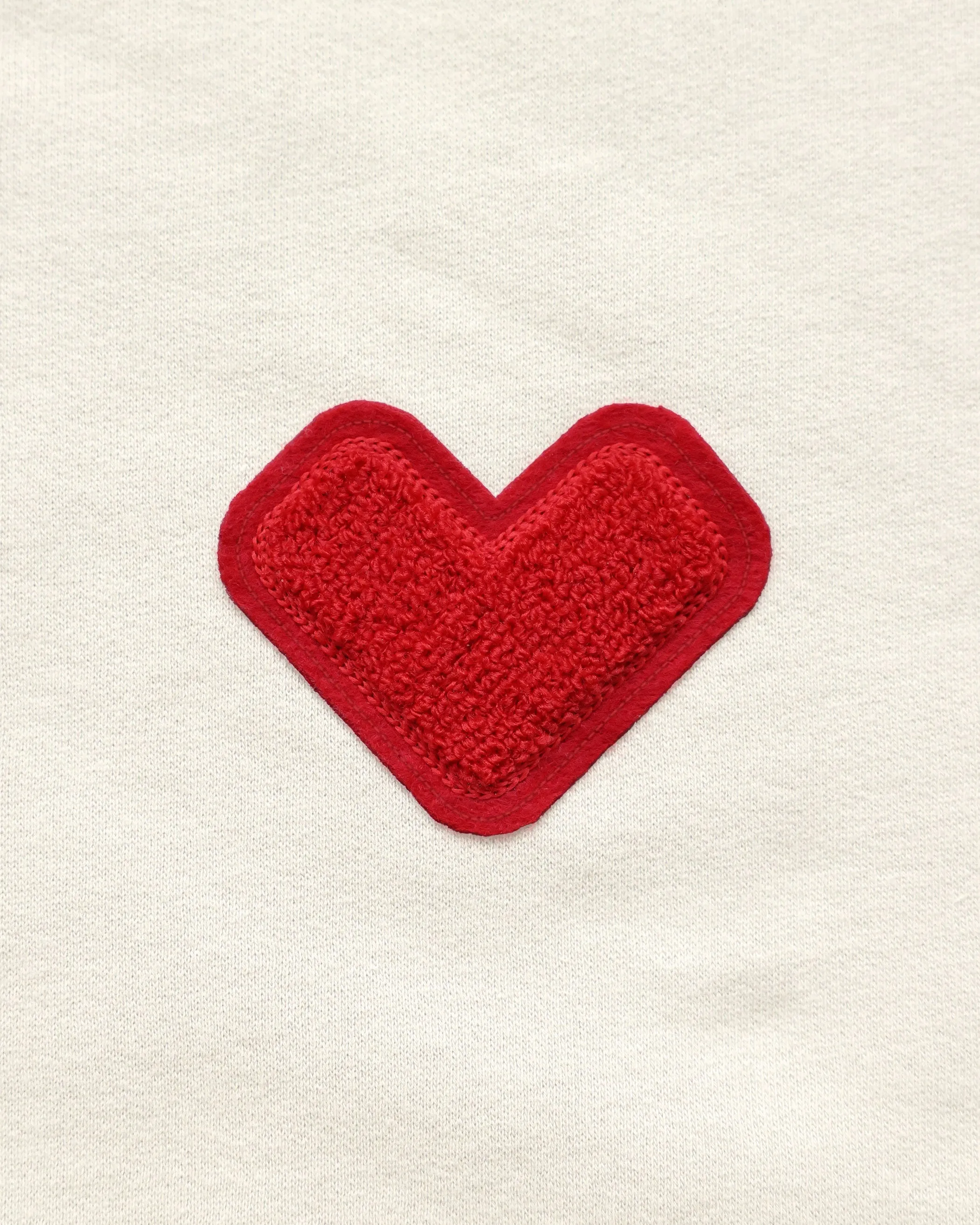 Heart Sweatshirt Cream - Unisex sold by Province of Canada product image thumbnail 3