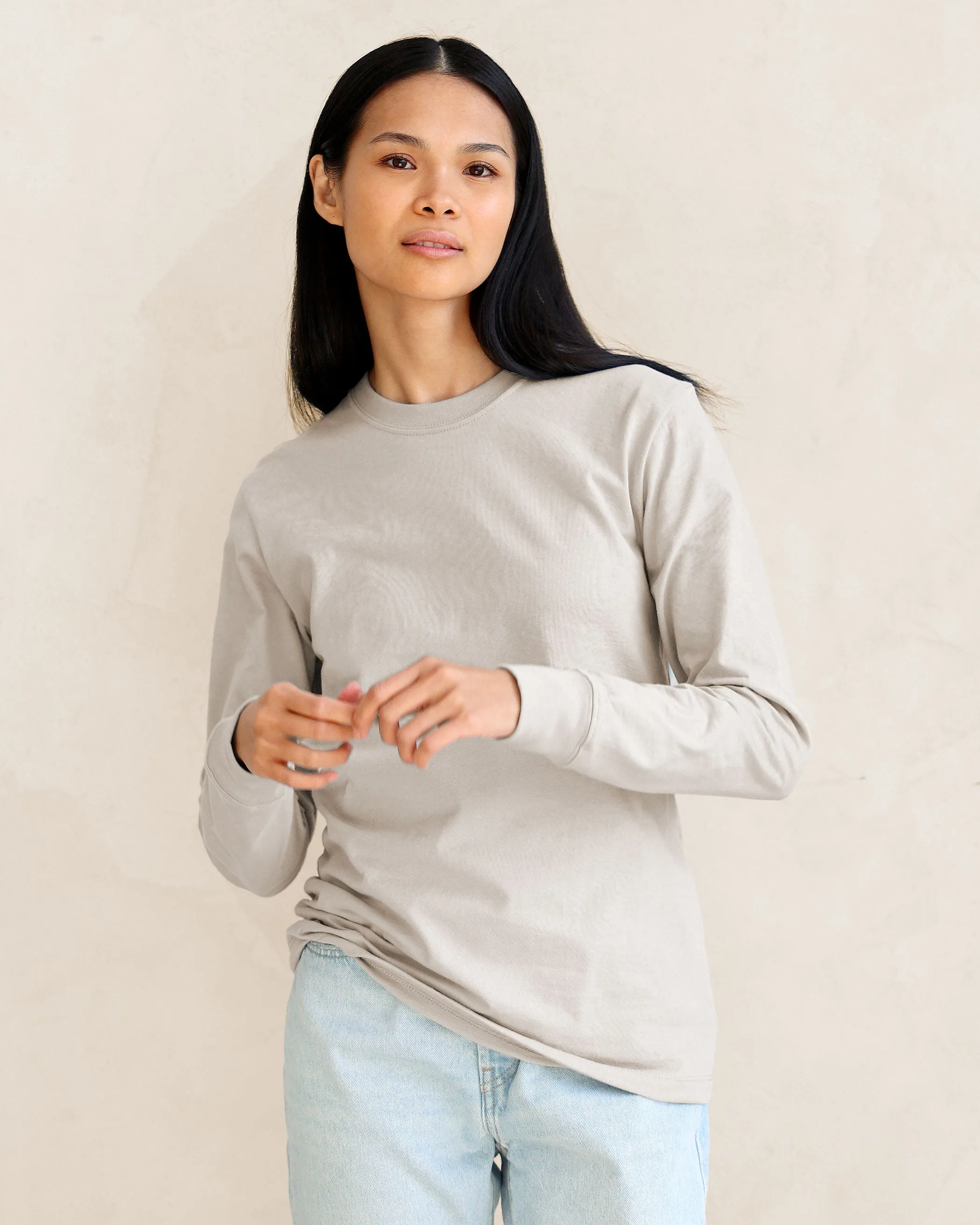 Monday Long Sleeve Tee Putty - Unisex sold by Province of Canada product image thumbnail 2