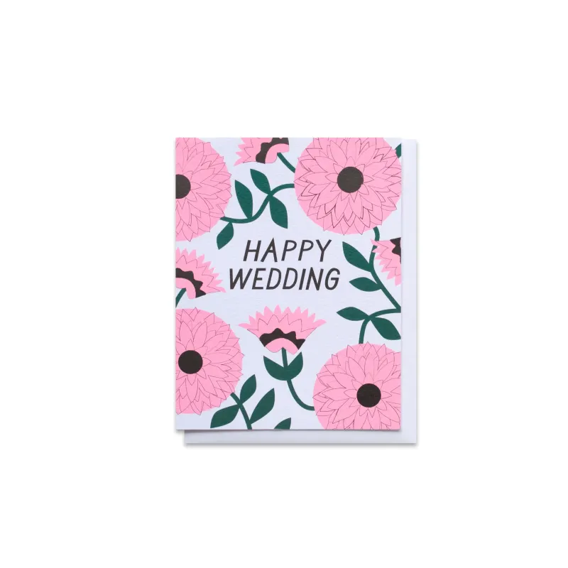 Zinnia Wedding Greeting Card sold by Province of Canada