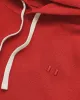 Reverse French Terry Hoodie Red - Unisex sold by Province of Canada