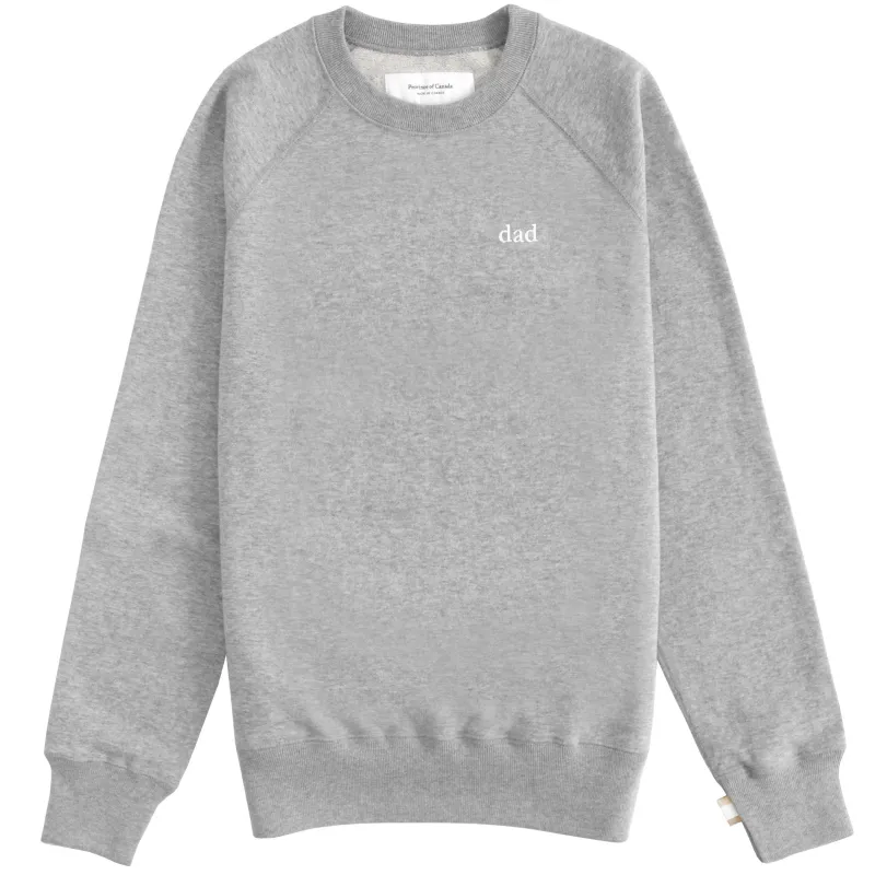 Dad Sweatshirt Heather Grey - Unisex sold by Province of Canada