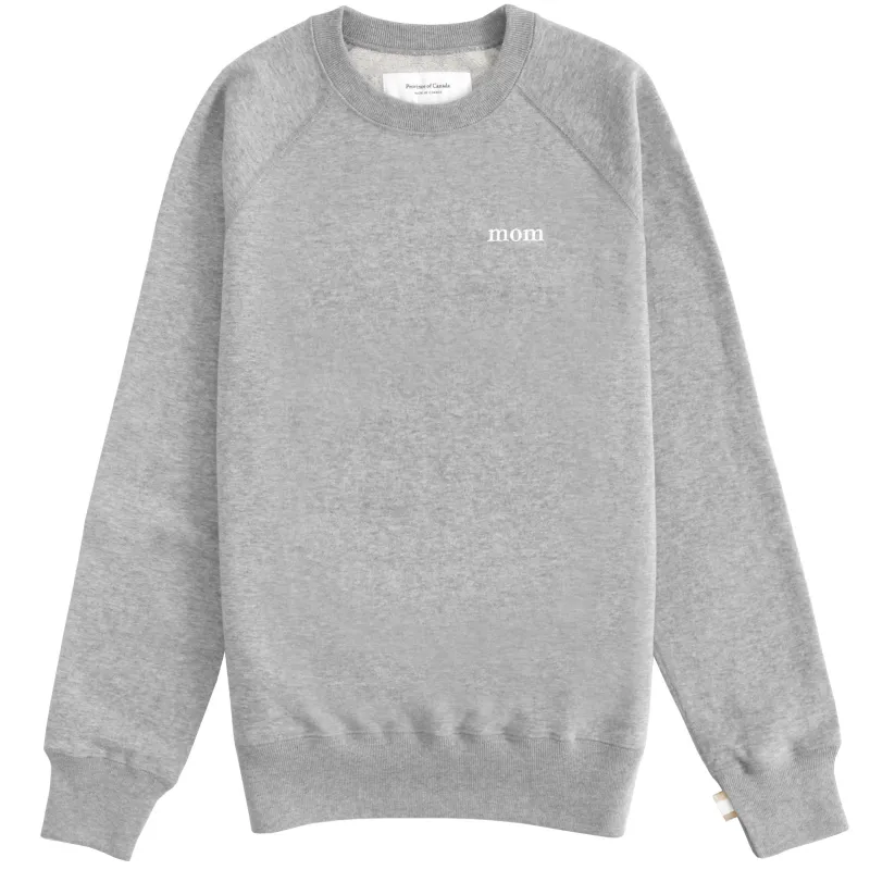 Mom Sweatshirt Heather Grey - Unisex made by Province of Canada