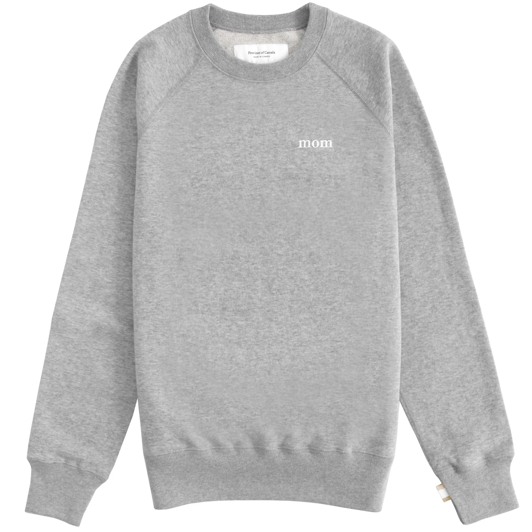 Mom Sweatshirt Heather Grey - Unisex sold by Province of Canada