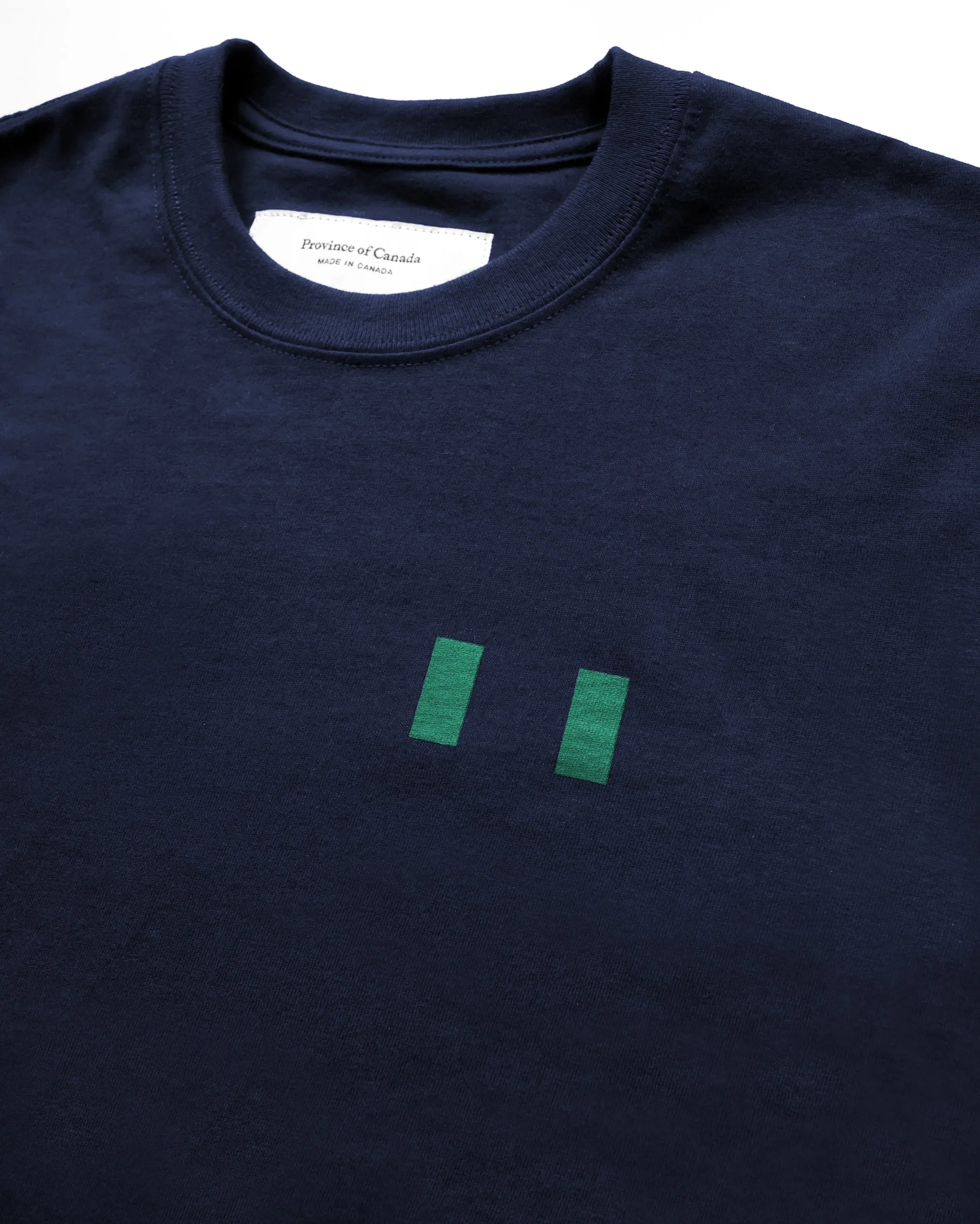 Flag Long Sleeve Tee Navy - Unisex sold by Province of Canada product image thumbnail 3