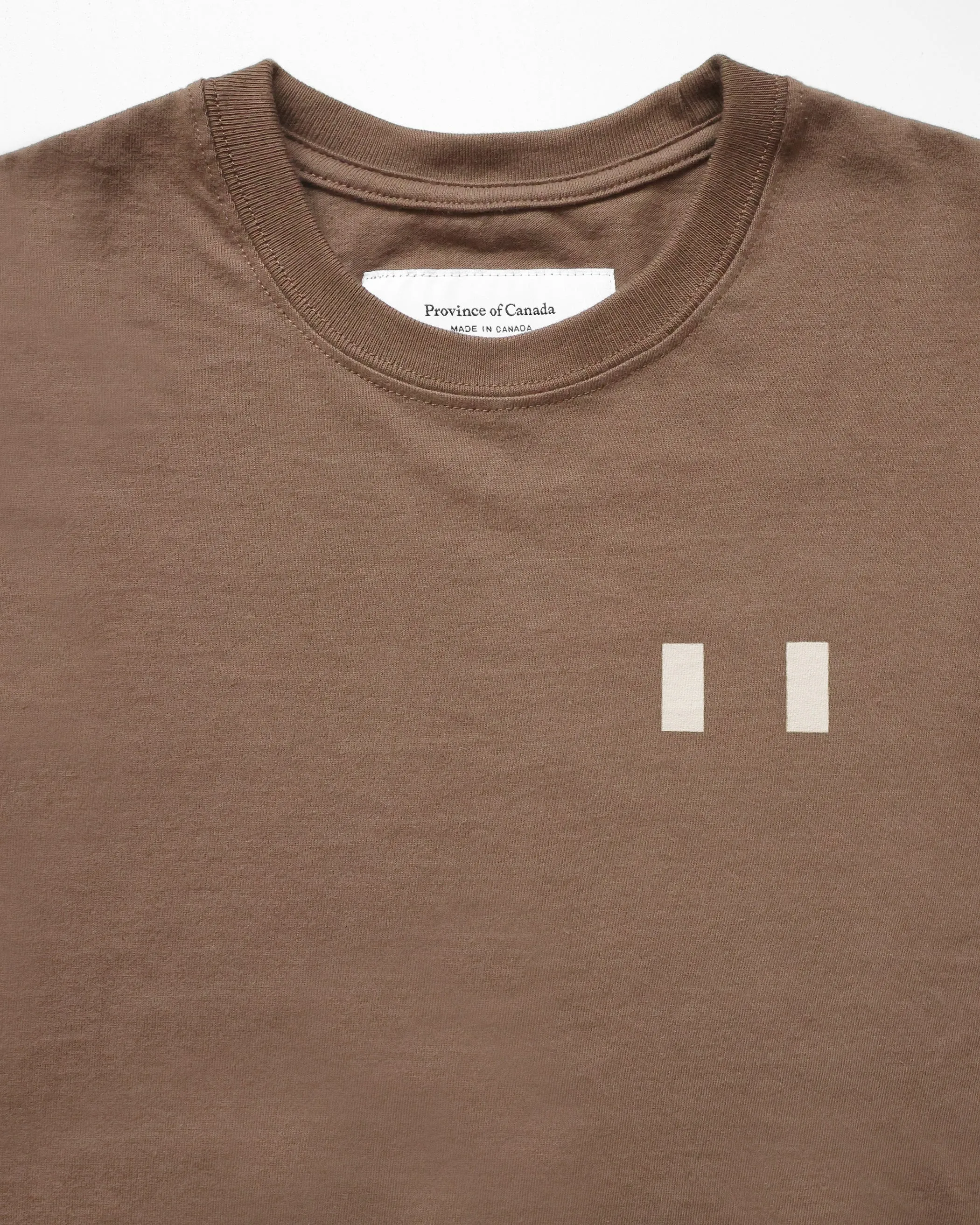 Flag Long Sleeve Tee Cocoa - Unisex sold by Province of Canada product image thumbnail 2